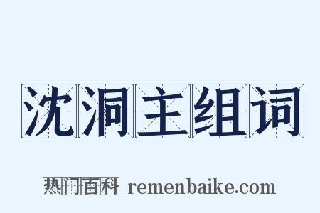 沈洞主组词是什么意思的图片